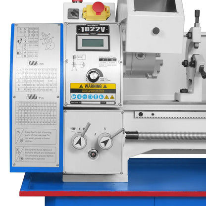 10'' x 22'' Industrial Metal Lathe Machine with DRO High Precision Benchtop 1.5HP Brushless Motor 0-2000 RPM Variable Speed Metal Working Machine Small Lathe without Stand 1022VD