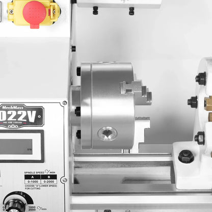 10'' x 22'' Industrial Metal Lathe Machine with DRO High Precision Benchtop 1.5HP Brushless Motor 0-2000 RPM Variable Speed Metal Working Machine Small Lathe without Stand 1022VD