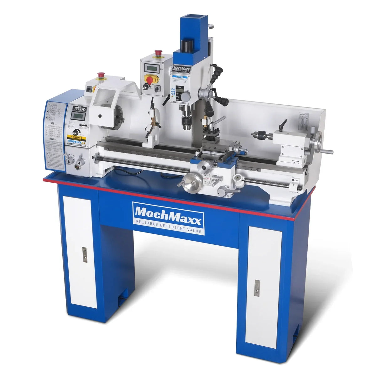 1.5 HP 10'' x 30'' Combination Lathe Milling Drilling Machine, 1.5'' Spindle Bore, 0-2000 RPM Variable Speed, High Precision Benchtop Lathe for Metalworking – Without Stand 1030VC