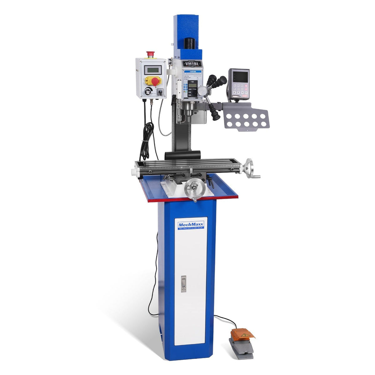 6"x20'' Benchtop Mill Drill Machine with DRO Brushless Motor, Variable Speed, R8 Spindle, 1 HP, 110V, Compact Milling Drilling Tool for Garage Shop, DIY Metalworking without Stand VM18LD
