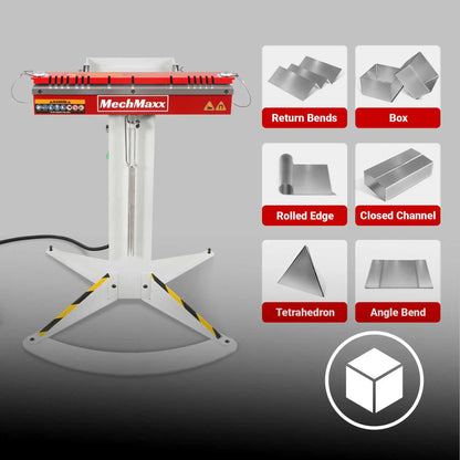24'' Industrial Magnetic Pan and BOX Heavy Duty Sheet Metal Brake 20 Gauge Capacity Shear Press Brake,  MSMB650E-R
