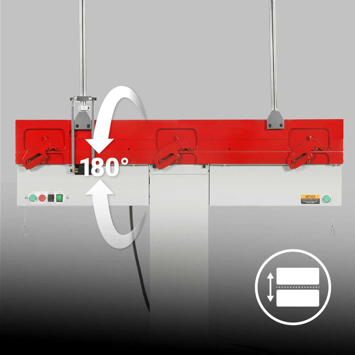 48'' Industrial Magnetic Pan and BOX Heavy Duty Sheet Metal Brake 20 Gauge Capacity Shear Press Brake,  MSMB1250E-R