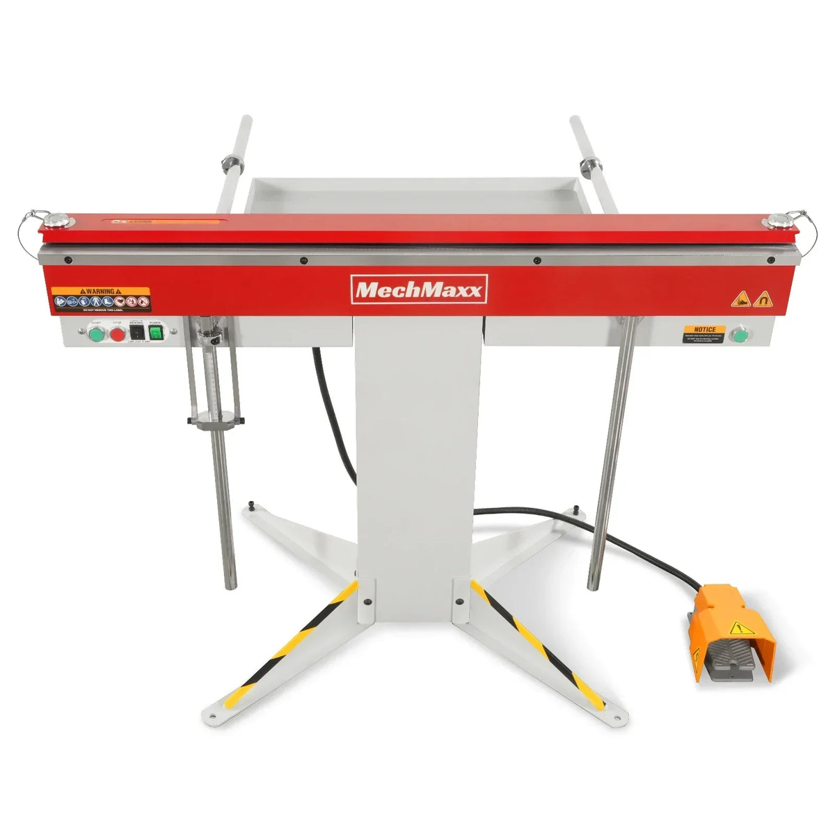 48'' Industrial Magnetic Pan and BOX Heavy Duty Sheet Metal Brake 20 Gauge Capacity Shear Press Brake,  MSMB1250E-R