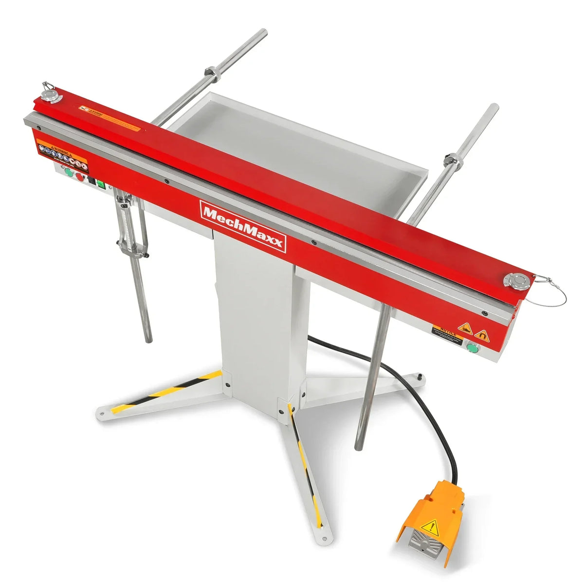 48'' Industrial Magnetic Pan and BOX Heavy Duty Sheet Metal Brake 20 Gauge Capacity Shear Press Brake,  MSMB1250E-R