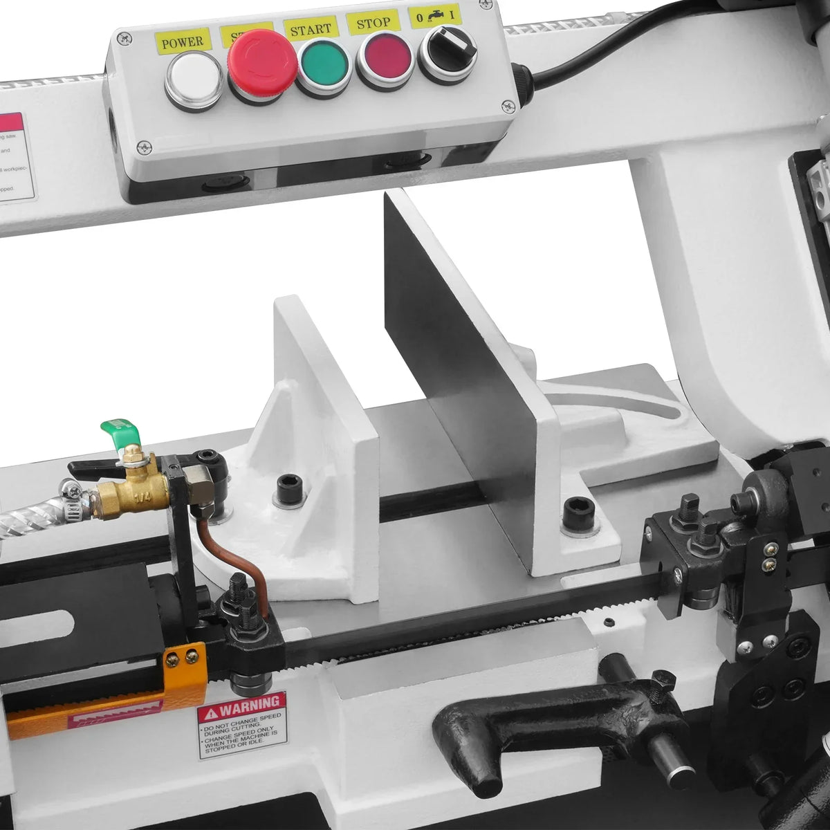 7" x 12" Metal Band Saw, 1.5 HP 115V/230V Dual Voltage 4-Speed Horizontal Vertical Bandsaw with Hydraulic Downfeed, Coolant System & Adjustable Angle Cutting for Steel, Aluminum, Pipe & Structural Metal BS-712N