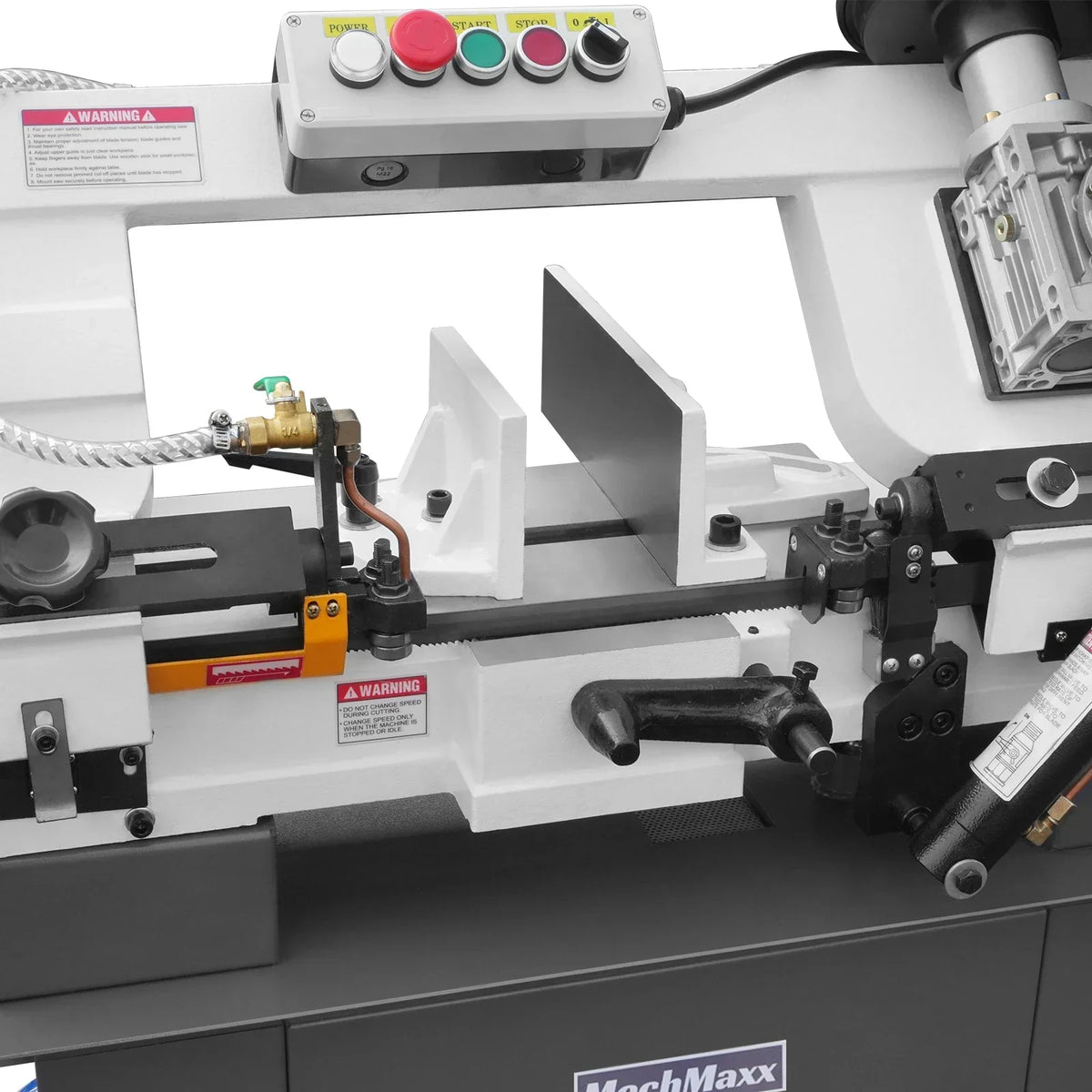 7" x 12" Metal Band Saw, 1.5 HP 115V/230V Dual Voltage 4-Speed Horizontal Vertical Bandsaw with Hydraulic Downfeed, Coolant System & Adjustable Angle Cutting for Steel, Aluminum, Pipe & Structural Metal BS-712N