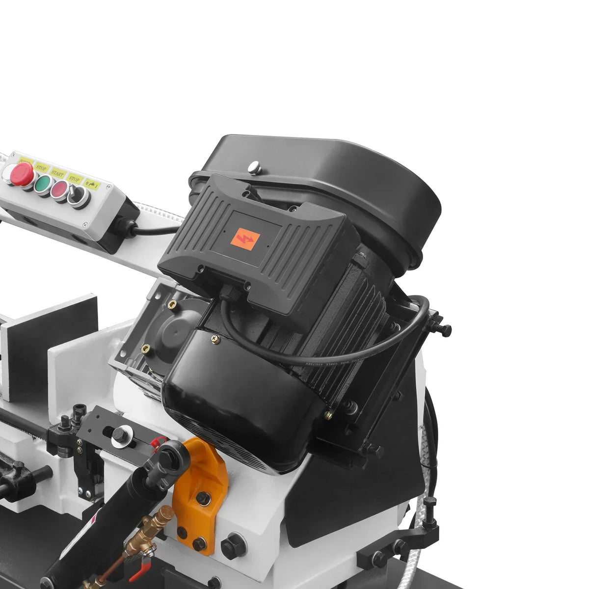 7" x 12" Metal Band Saw, 1.5 HP 115V/230V Dual Voltage 4-Speed Horizontal Vertical Bandsaw with Hydraulic Downfeed, Coolant System & Adjustable Angle Cutting for Steel, Aluminum, Pipe & Structural Metal BS-712N