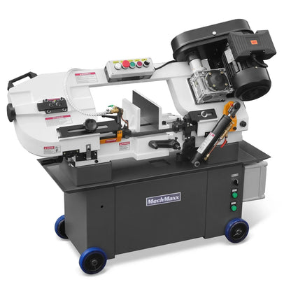 7" x 12" Metal Band Saw, 1.5 HP 115V/230V Dual Voltage 4-Speed Horizontal Vertical Bandsaw with Hydraulic Downfeed, Coolant System & Adjustable Angle Cutting for Steel, Aluminum, Pipe & Structural Metal BS-712N