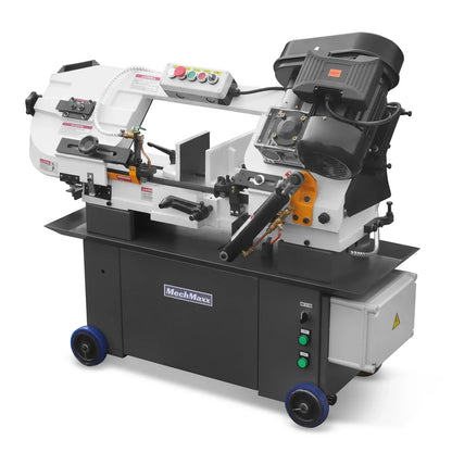 7" x 12" Metal Band Saw, 1.5 HP 115V/230V Dual Voltage 4-Speed Horizontal Vertical Bandsaw with Hydraulic Downfeed, Coolant System & Adjustable Angle Cutting for Steel, Aluminum, Pipe & Structural Metal BS-712N