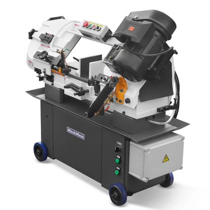 7" x 12" Metal Band Saw, 1.5 HP 115V/230V Dual Voltage 4-Speed Horizontal Vertical Bandsaw with Hydraulic Downfeed, Coolant System & Adjustable Angle Cutting for Steel, Aluminum, Pipe & Structural Metal BS-712N