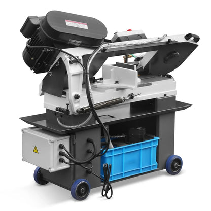 7" x 12" Metal Band Saw, 1.5 HP 115V/230V Dual Voltage 4-Speed Horizontal Vertical Bandsaw with Hydraulic Downfeed, Coolant System & Adjustable Angle Cutting for Steel, Aluminum, Pipe & Structural Metal BS-712N