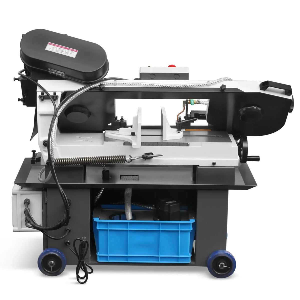 7" x 12" Metal Band Saw, 1.5 HP 115V/230V Dual Voltage 4-Speed Horizontal Vertical Bandsaw with Hydraulic Downfeed, Coolant System & Adjustable Angle Cutting for Steel, Aluminum, Pipe & Structural Metal BS-712N