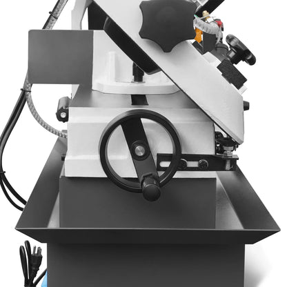 7" x 12" Metal Band Saw, 1.5 HP 115V/230V Dual Voltage 4-Speed Horizontal Vertical Bandsaw with Hydraulic Downfeed, Coolant System & Adjustable Angle Cutting for Steel, Aluminum, Pipe & Structural Metal BS-712N