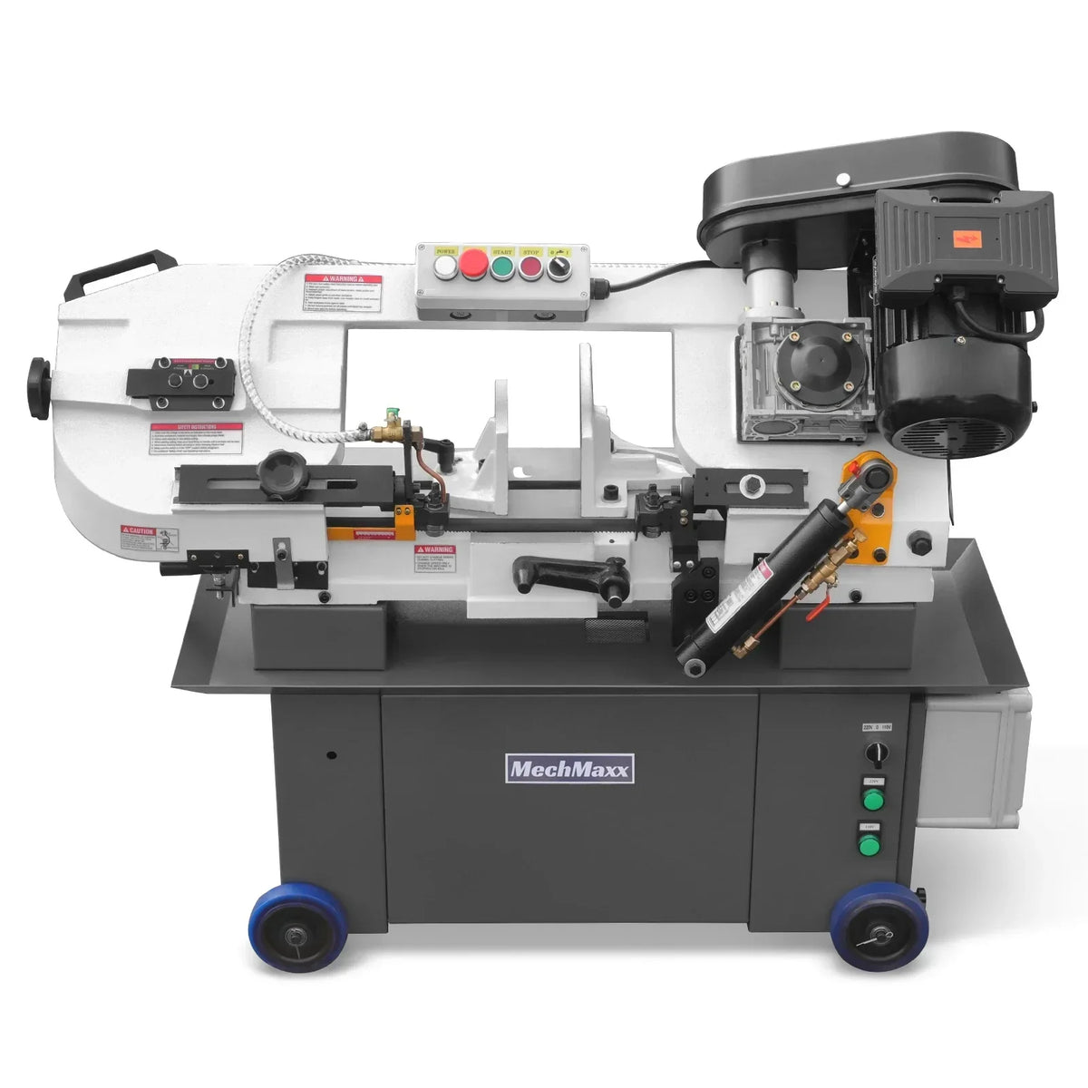7" x 12" Metal Band Saw, 1.5 HP 115V/230V Dual Voltage 4-Speed Horizontal Vertical Bandsaw with Hydraulic Downfeed, Coolant System & Adjustable Angle Cutting for Steel, Aluminum, Pipe & Structural Metal BS-712N