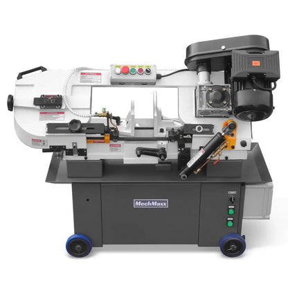 7" x 12" Metal Band Saw, 1.5 HP 115V/230V Dual Voltage 4-Speed Horizontal Vertical Bandsaw with Hydraulic Downfeed, Coolant System & Adjustable Angle Cutting for Steel, Aluminum, Pipe & Structural Metal BS-712N