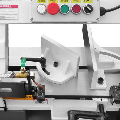 7" x 12" Metal Band Saw, 1.5 HP 115V/230V Dual Voltage 4-Speed Horizontal Vertical Bandsaw with Hydraulic Downfeed, Coolant System & Adjustable Angle Cutting for Steel, Aluminum, Pipe & Structural Metal BS-712N