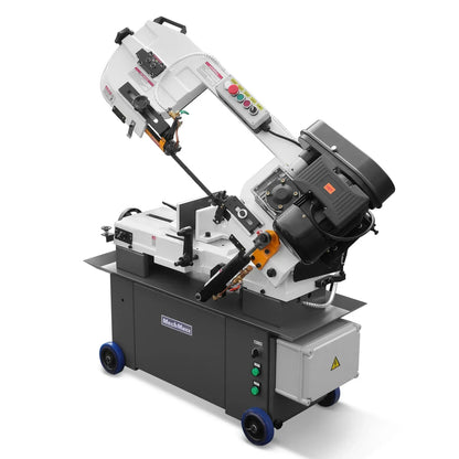 7" x 12" Metal Band Saw, 1.5 HP 115V/230V Dual Voltage 4-Speed Horizontal Vertical Bandsaw with Hydraulic Downfeed, Coolant System & Adjustable Angle Cutting for Steel, Aluminum, Pipe & Structural Metal BS-712N
