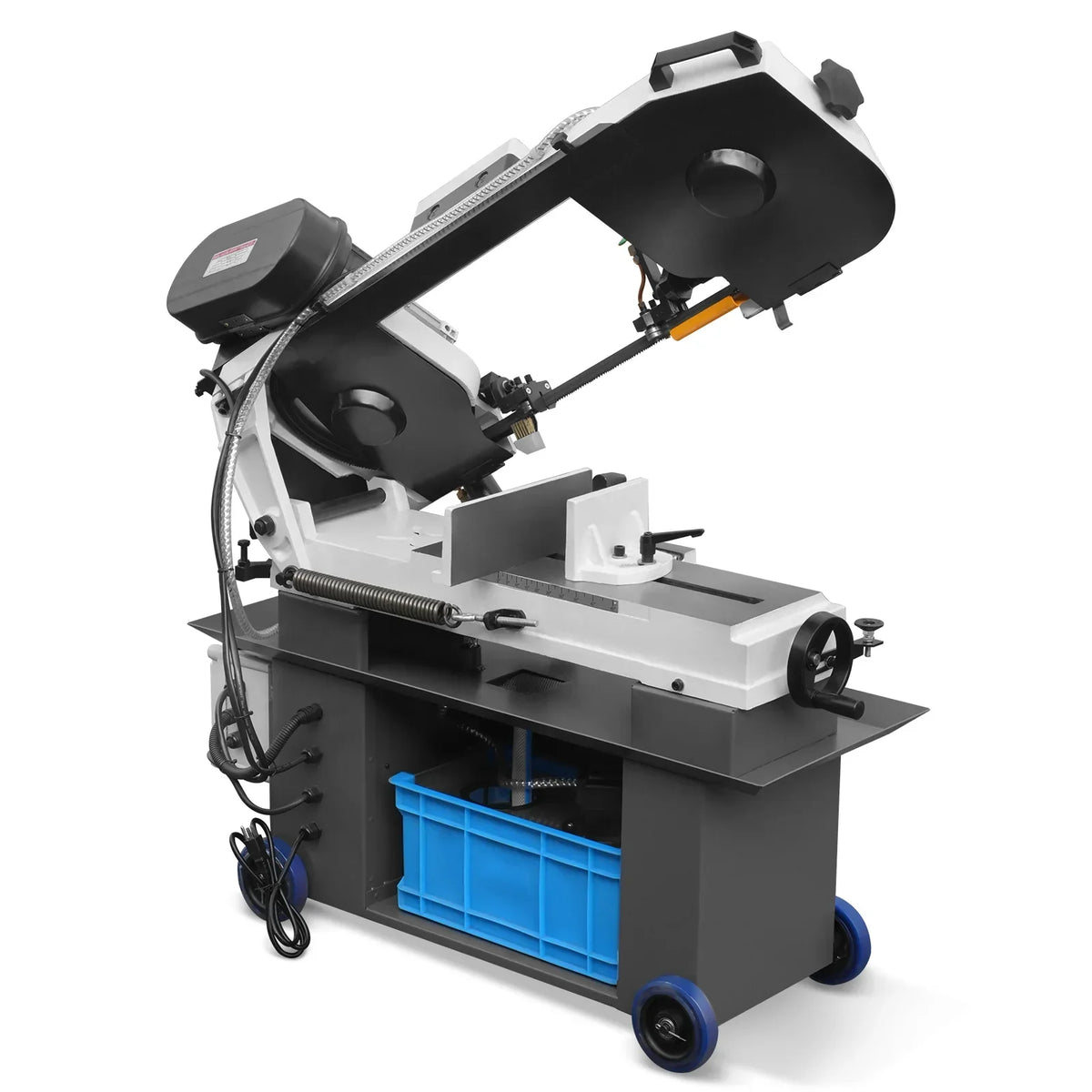 7" x 12" Metal Band Saw, 1.5 HP 115V/230V Dual Voltage 4-Speed Horizontal Vertical Bandsaw with Hydraulic Downfeed, Coolant System & Adjustable Angle Cutting for Steel, Aluminum, Pipe & Structural Metal BS-712N