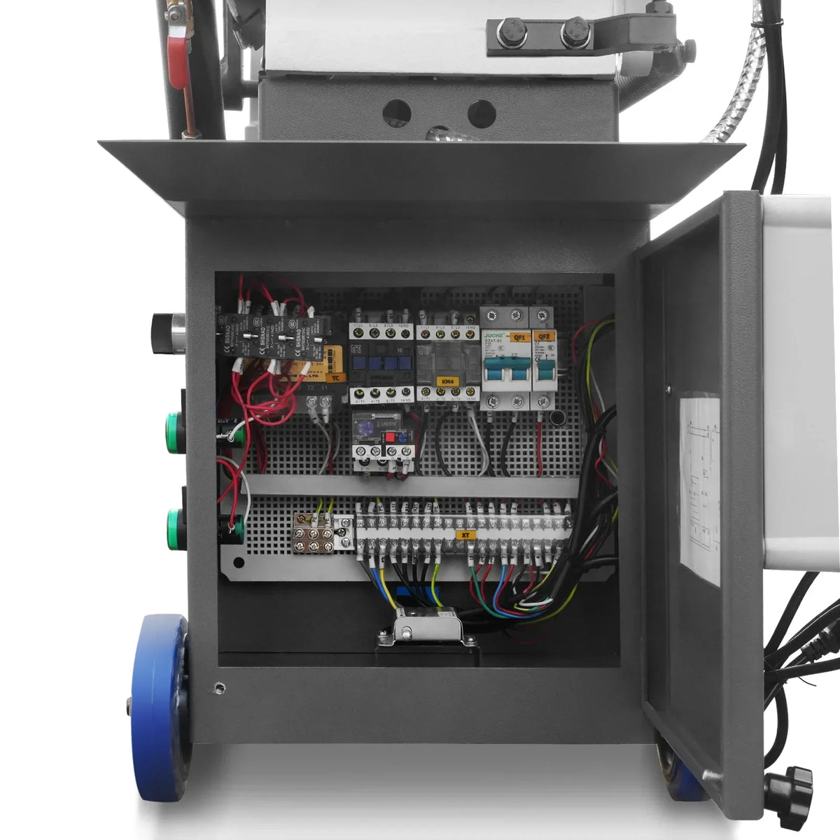 7" x 12" Metal Band Saw, 1.5 HP 115V/230V Dual Voltage 4-Speed Horizontal Vertical Bandsaw with Hydraulic Downfeed, Coolant System & Adjustable Angle Cutting for Steel, Aluminum, Pipe & Structural Metal BS-712N