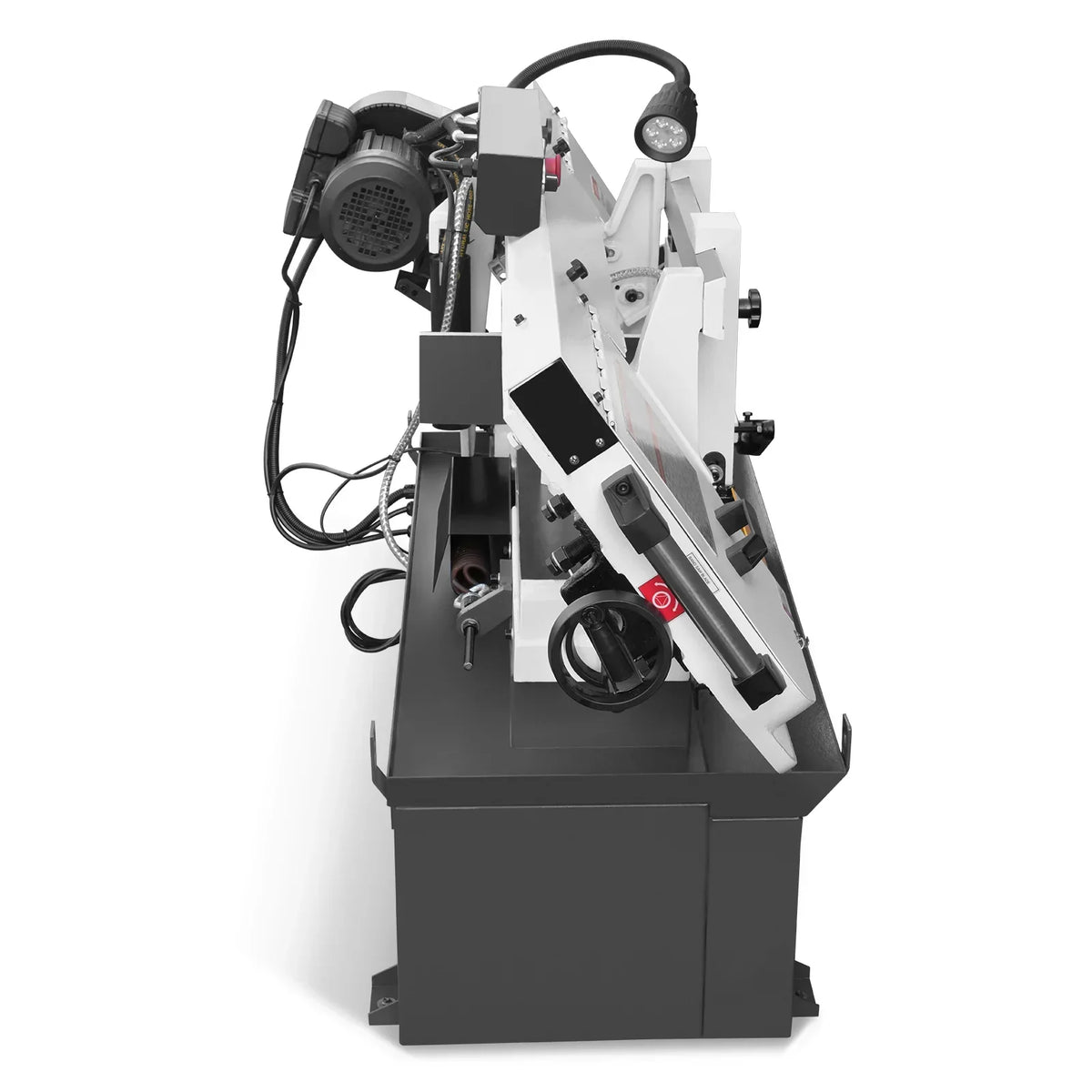 Metal Cutting Band Saw, 10" Round / 18"x5" Rectangular Capacity, 2HP 1.5kW Motor, 4-Speed (35-114 MPM), Horizontal Bandsaw with 0-45° Swivel, Hydraulic Downfeed, 230V 1PH 60Hz, Industrial Grade for Steel, Aluminum & Alloys BS-1018B