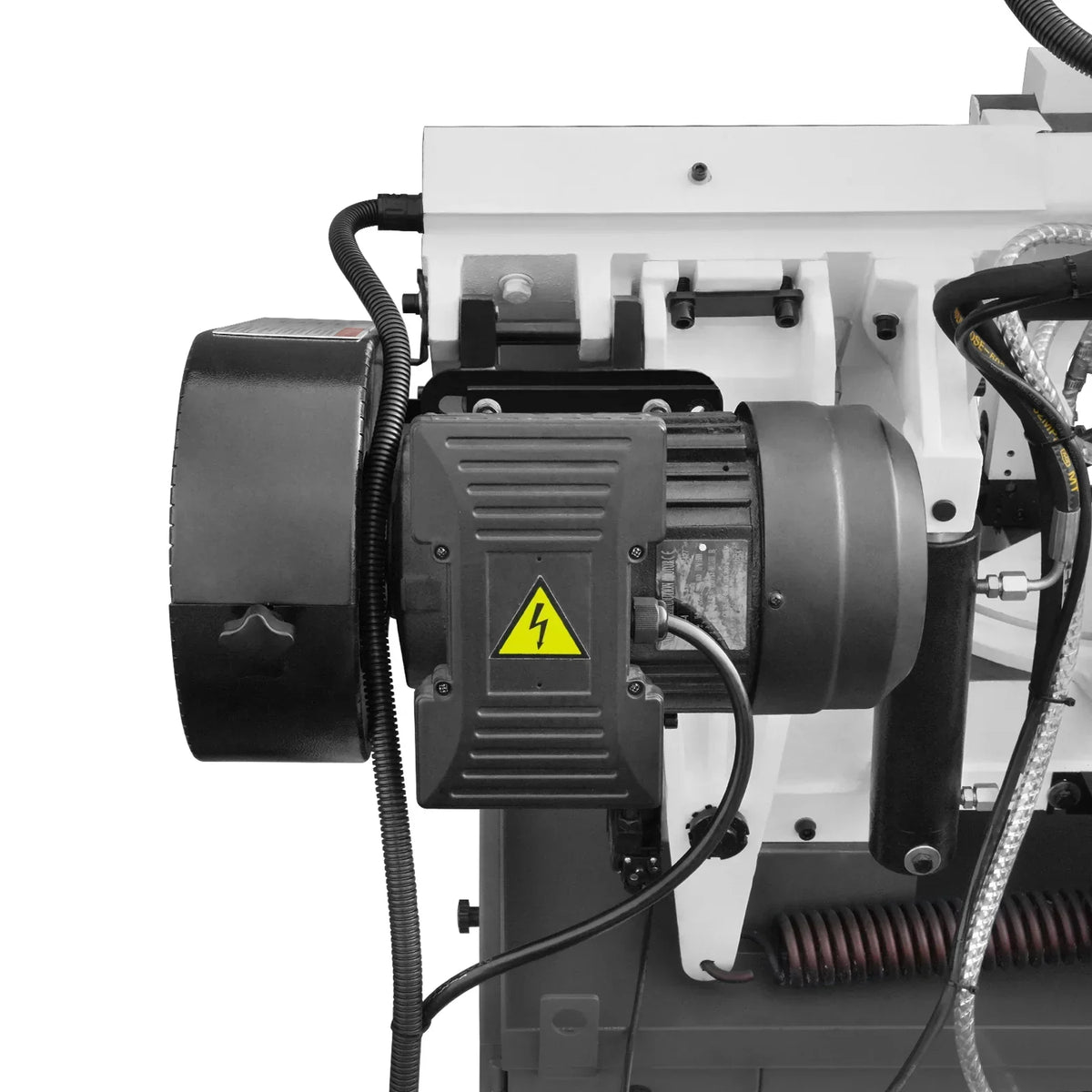 Metal Cutting Band Saw, 10" Round / 18"x5" Rectangular Capacity, 2HP 1.5kW Motor, 4-Speed (35-114 MPM), Horizontal Bandsaw with 0-45° Swivel, Hydraulic Downfeed, 230V 1PH 60Hz, Industrial Grade for Steel, Aluminum & Alloys BS-1018B