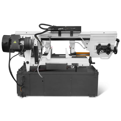 Metal Cutting Band Saw, 10" Round / 18"x5" Rectangular Capacity, 2HP 1.5kW Motor, 4-Speed (35-114 MPM), Horizontal Bandsaw with 0-45° Swivel, Hydraulic Downfeed, 230V 1PH 60Hz, Industrial Grade for Steel, Aluminum & Alloys BS-1018B