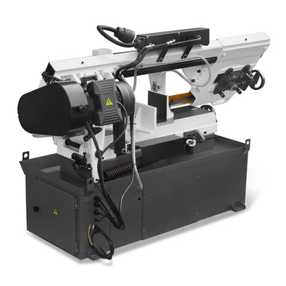 Metal Cutting Band Saw, 10" Round / 18"x5" Rectangular Capacity, 2HP 1.5kW Motor, 4-Speed (35-114 MPM), Horizontal Bandsaw with 0-45° Swivel, Hydraulic Downfeed, 230V 1PH 60Hz, Industrial Grade for Steel, Aluminum & Alloys BS-1018B