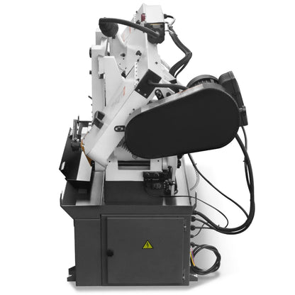Metal Cutting Band Saw, 10" Round / 18"x5" Rectangular Capacity, 2HP 1.5kW Motor, 4-Speed (35-114 MPM), Horizontal Bandsaw with 0-45° Swivel, Hydraulic Downfeed, 230V 1PH 60Hz, Industrial Grade for Steel, Aluminum & Alloys BS-1018B