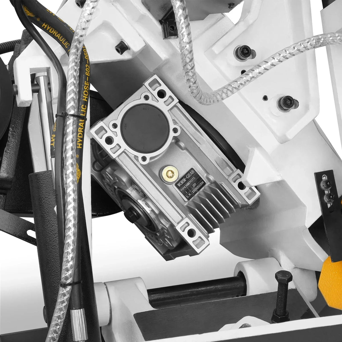 Metal Cutting Band Saw, 10" Round / 18"x5" Rectangular Capacity, 2HP 1.5kW Motor, 4-Speed (35-114 MPM), Horizontal Bandsaw with 0-45° Swivel, Hydraulic Downfeed, 230V 1PH 60Hz, Industrial Grade for Steel, Aluminum & Alloys BS-1018B