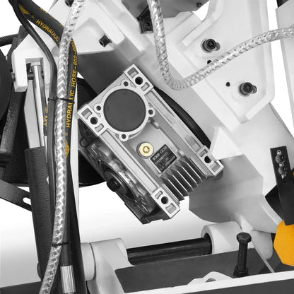 Metal Cutting Band Saw, 10" Round / 18"x5" Rectangular Capacity, 2HP 1.5kW Motor, 4-Speed (35-114 MPM), Horizontal Bandsaw with 0-45° Swivel, Hydraulic Downfeed, 230V 1PH 60Hz, Industrial Grade for Steel, Aluminum & Alloys BS-1018B