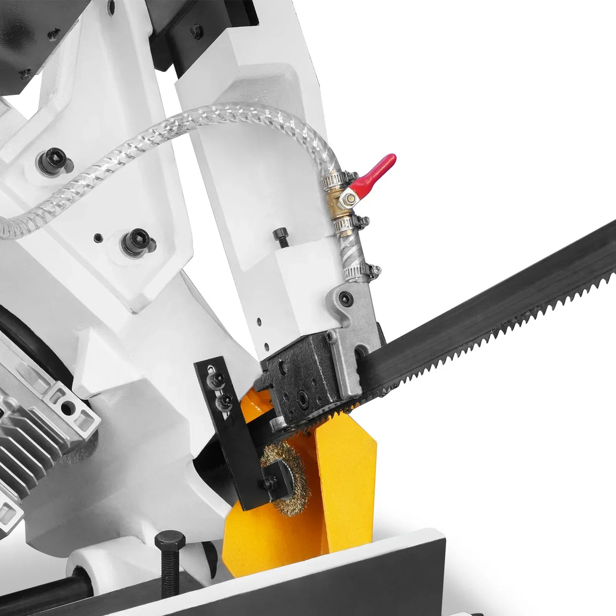 Metal Cutting Band Saw, 10" Round / 18"x5" Rectangular Capacity, 2HP 1.5kW Motor, 4-Speed (35-114 MPM), Horizontal Bandsaw with 0-45° Swivel, Hydraulic Downfeed, 230V 1PH 60Hz, Industrial Grade for Steel, Aluminum & Alloys BS-1018B