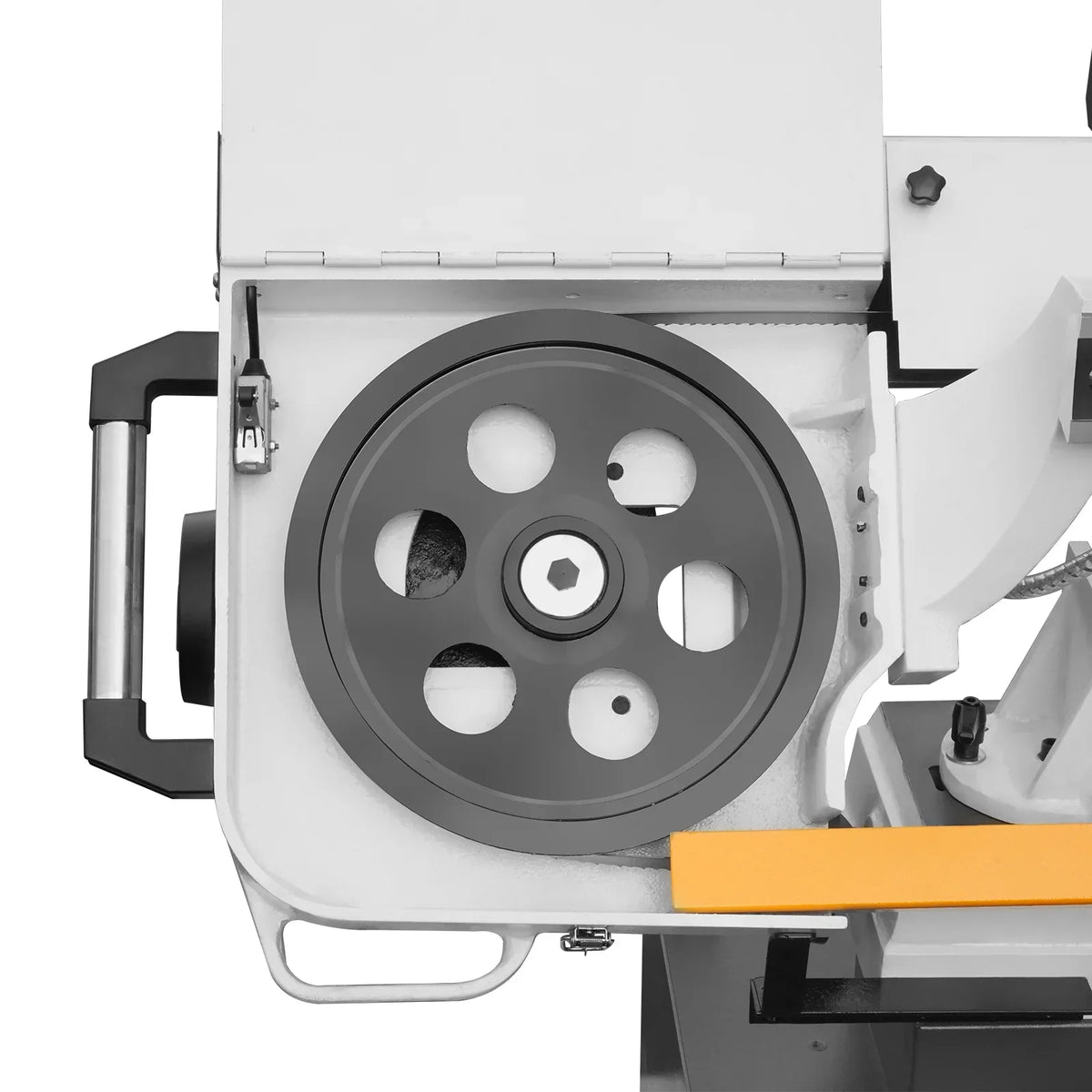 Metal Cutting Band Saw, 10" Round / 18"x5" Rectangular Capacity, 2HP 1.5kW Motor, 4-Speed (35-114 MPM), Horizontal Bandsaw with 0-45° Swivel, Hydraulic Downfeed, 230V 1PH 60Hz, Industrial Grade for Steel, Aluminum & Alloys BS-1018B
