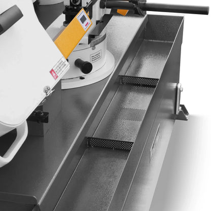 MechMaxx Metal Cutting Band Saw 10 Inch Horizontal Bandsaw 2HP 220V 60Hz 1PH 0‑45° Mitering Hydraulic Down Feed Built‑in Coolant System for Steel Aluminum Alloy Metal Fabrication BS-1018R