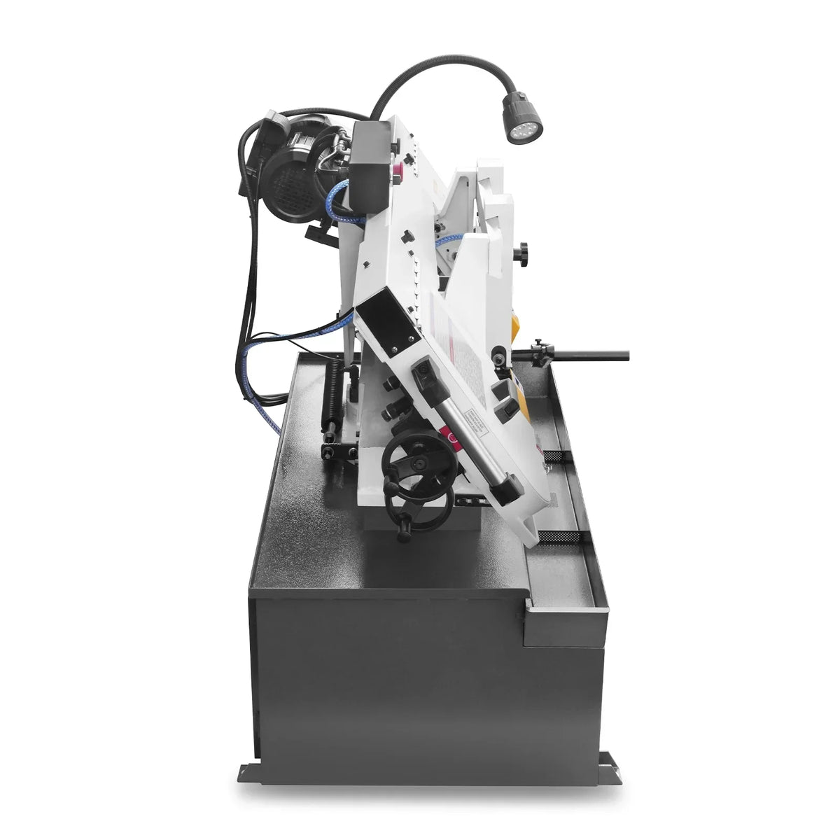 MechMaxx Metal Cutting Band Saw 10 Inch Horizontal Bandsaw 2HP 220V 60Hz 1PH 0‑45° Mitering Hydraulic Down Feed Built‑in Coolant System for Steel Aluminum Alloy Metal Fabrication BS-1018R