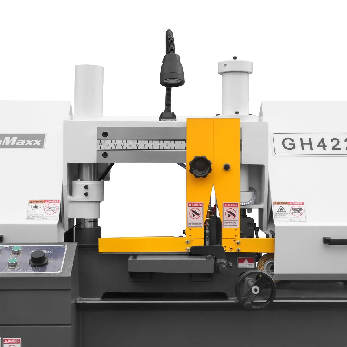11" Double Column Horizontal Metal Cutting Band Saw, 2-Speed, Hydraulic Feed, 2.8kW Industrial Saw GH4228