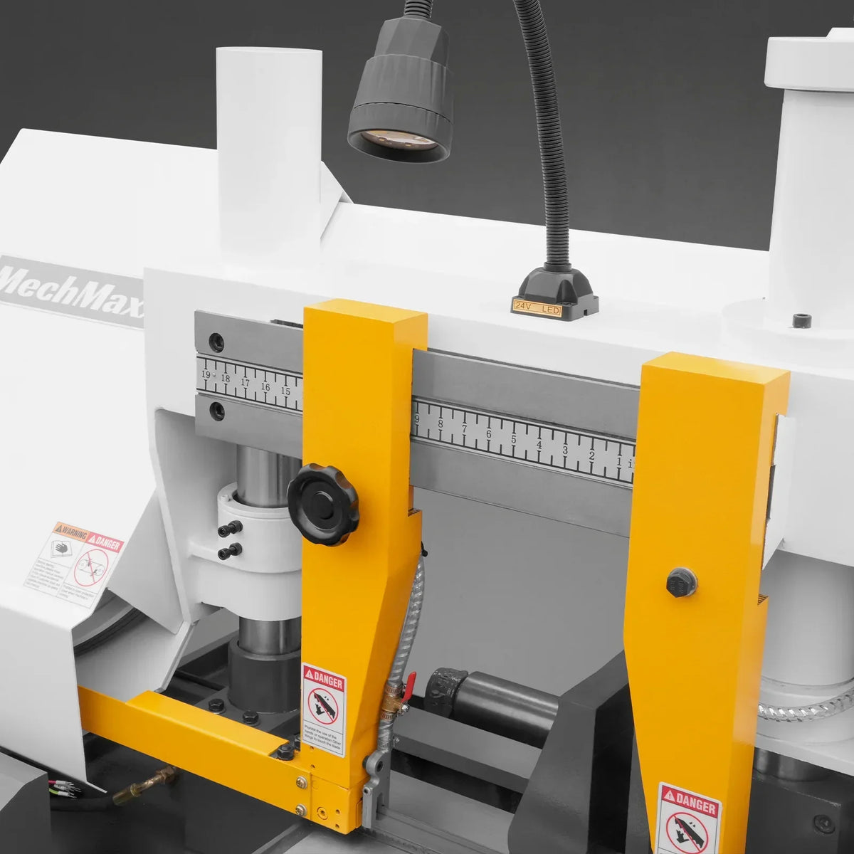 13" Double Column Horizontal Metal Cutting Band Saw | Hydraulic Feed | 2‑Speed | 2.2/2.8kW Industrial Metal Saw for Fabrication, Steel, Alloy, Carbon Steel GH4235