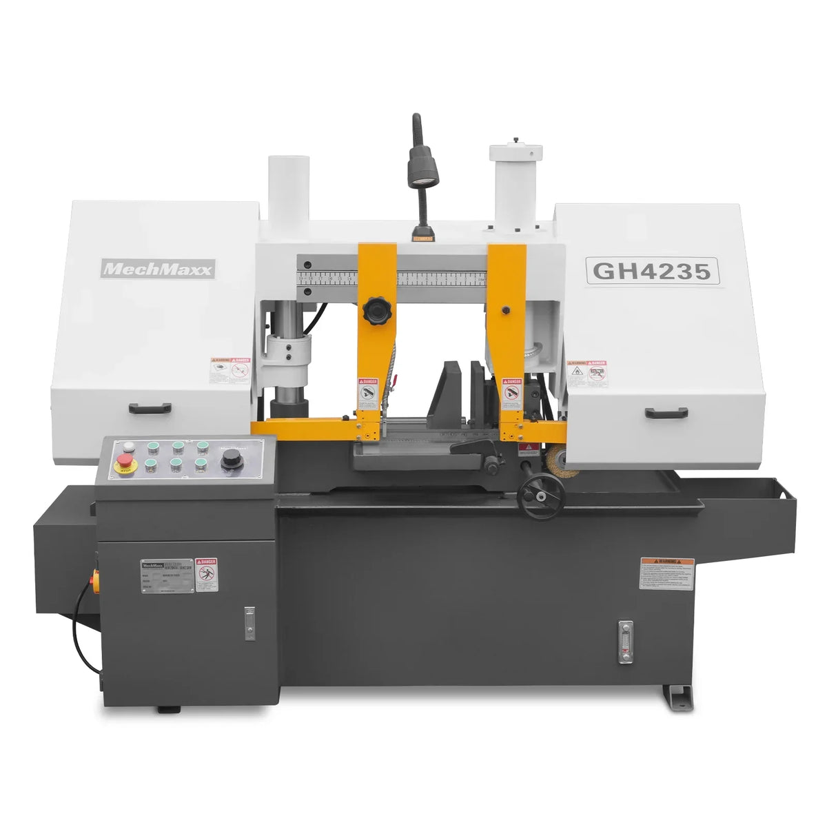 13" Double Column Horizontal Metal Cutting Band Saw | Hydraulic Feed | 2‑Speed | 2.2/2.8kW Industrial Metal Saw for Fabrication, Steel, Alloy, Carbon Steel GH4235
