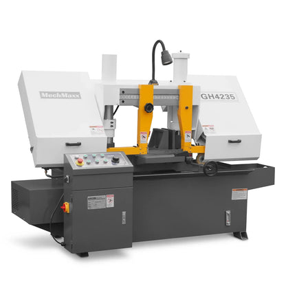 13" Double Column Horizontal Metal Cutting Band Saw | Hydraulic Feed | 2‑Speed | 2.2/2.8kW Industrial Metal Saw for Fabrication, Steel, Alloy, Carbon Steel GH4235
