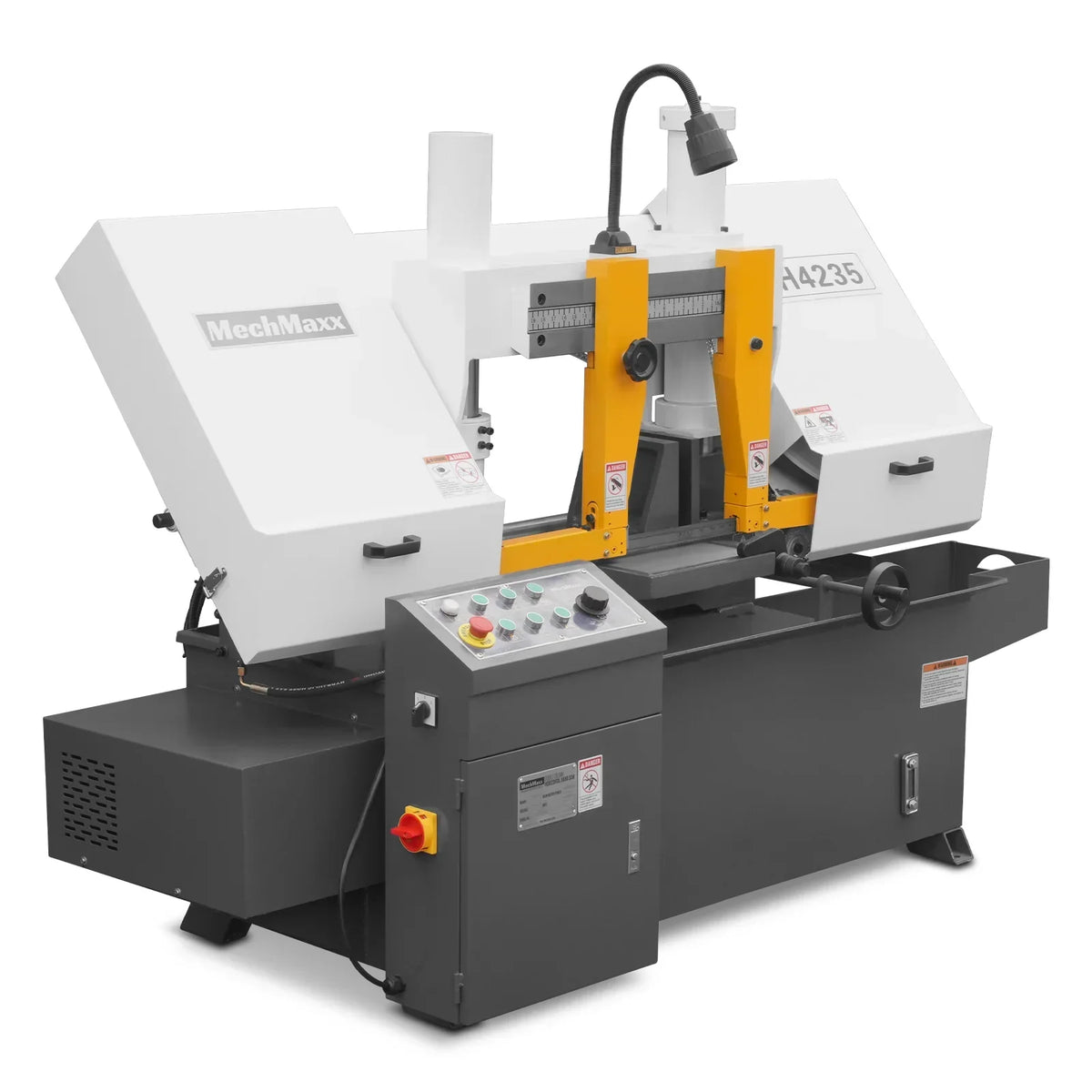 13" Double Column Horizontal Metal Cutting Band Saw | Hydraulic Feed | 2‑Speed | 2.2/2.8kW Industrial Metal Saw for Fabrication, Steel, Alloy, Carbon Steel GH4235