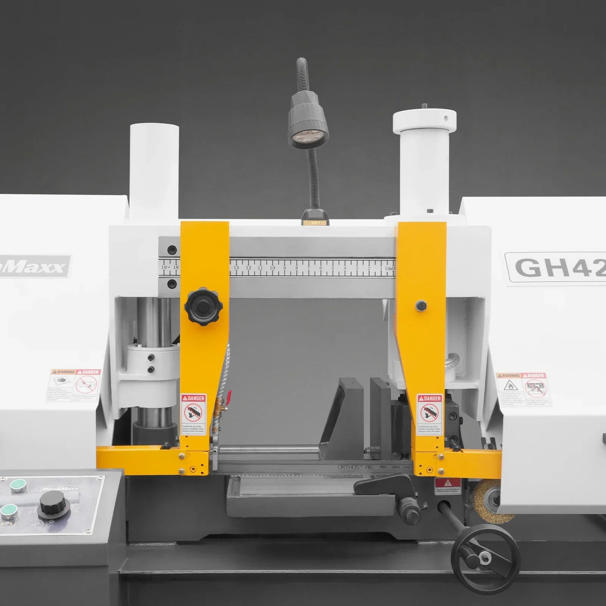 13" Double Column Horizontal Metal Cutting Band Saw | Hydraulic Feed | 2‑Speed | 2.2/2.8kW Industrial Metal Saw for Fabrication, Steel, Alloy, Carbon Steel GH4235