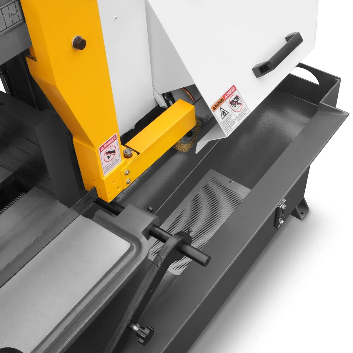 15.7" Industrial Horizontal Metal Cutting Band Saw, Hydraulic Feed, 3.0/4.0 kW Motor, Manual Clamping, for Steel, Alloy, Metal Fabrication GH4240