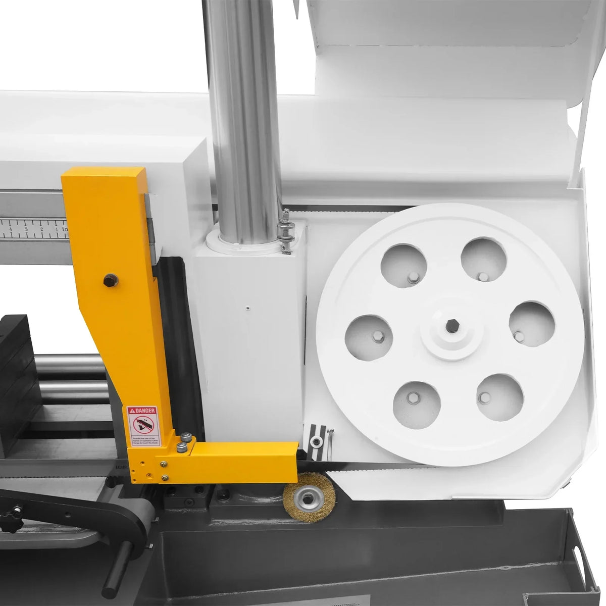 15.7" Industrial Horizontal Metal Cutting Band Saw, Hydraulic Feed, 3.0/4.0 kW Motor, Manual Clamping, for Steel, Alloy, Metal Fabrication GH4240