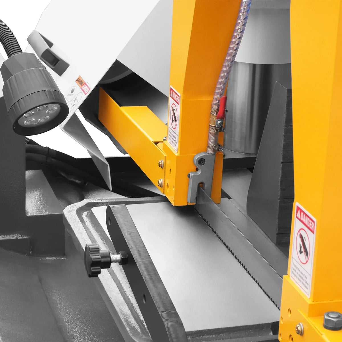 15.7" Industrial Horizontal Metal Cutting Band Saw, Hydraulic Feed, 3.0/4.0 kW Motor, Manual Clamping, for Steel, Alloy, Metal Fabrication GH4240