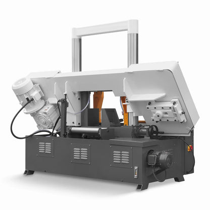 15.7" Industrial Horizontal Metal Cutting Band Saw, Hydraulic Feed, 3.0/4.0 kW Motor, Manual Clamping, for Steel, Alloy, Metal Fabrication GH4240