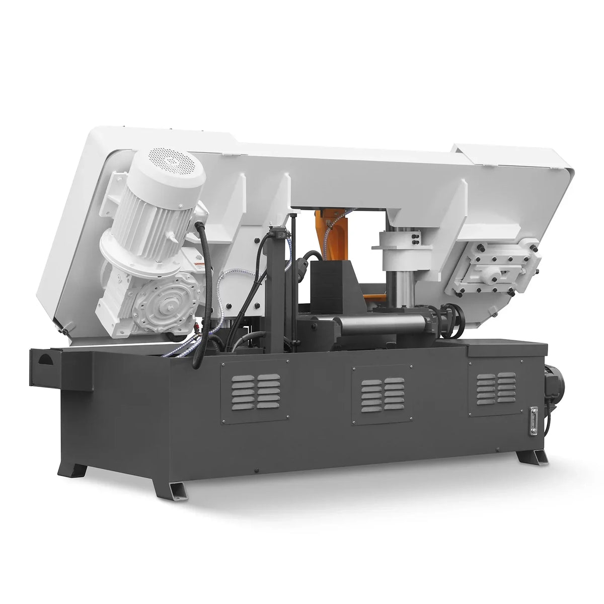 15.7" Industrial Horizontal Metal Cutting Band Saw, Hydraulic Feed, 3.0/4.0 kW Motor, Manual Clamping, for Steel, Alloy, Metal Fabrication GH4240