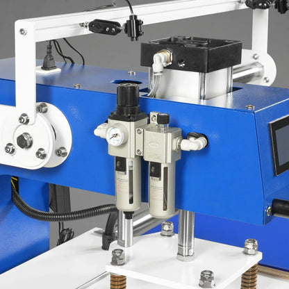 16x24 Inch Commercial Pneumatic Dual Platen Heat Press - Infrared Positioning Auto Lift Sublimation Transfer Machine with Full Touch LCD Screen  (110V 2.2HP)