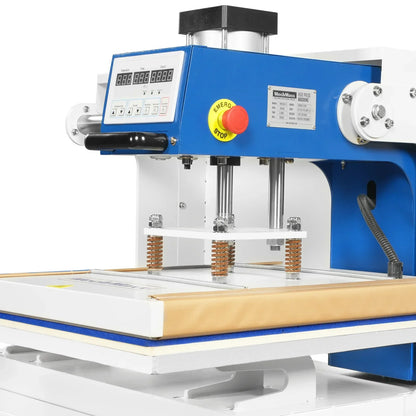 16x24 Inch Commercial Pneumatic Dual Platen Heat Press - Auto Lift Sublimation Transfer Machine with Storage Base Cabinet (110V 1650W)