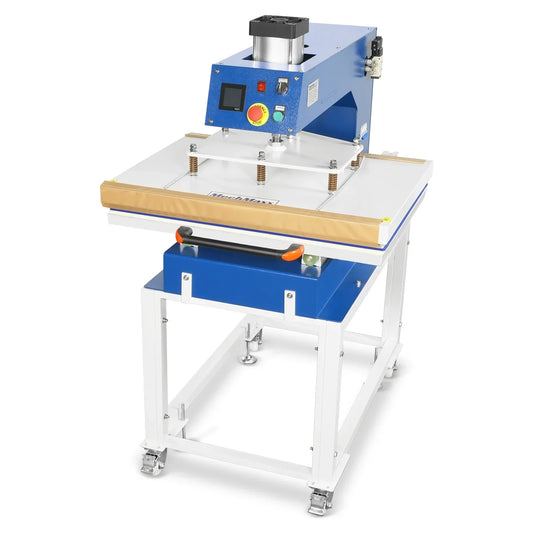 24x32 Inch (60x80cm) Industrial Pneumatic Single Station Heat Press Slide-Out Worktable LCD Touchscreen Sublimation Machine with AIRTAC Pneumatic Components (220V 8HP)