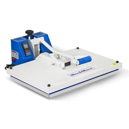16"x24" (40x60cm) Manual Heat Press 110V 1.87HP/1400W - Teflon-Coated Aluminum Heating Plate, Iron Worktable, High Pressure for Heat Transfer
