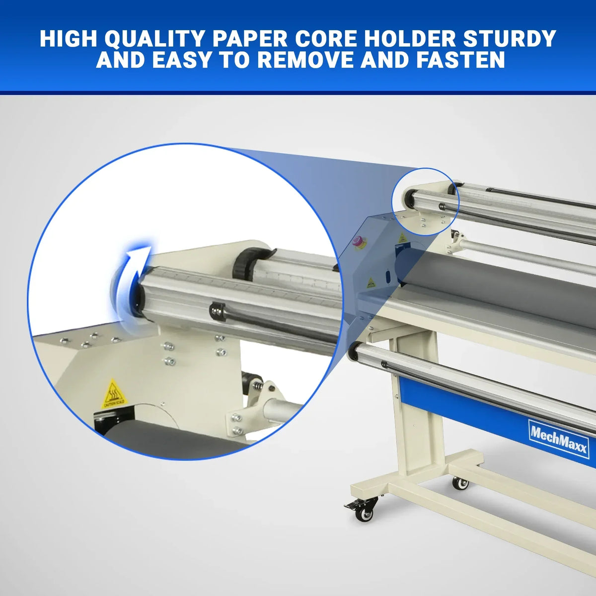65" Wide Format Full-Auto Cold & Heat Assisted Pneumatic Laminator Machine with 4 Trimmers, Max Speed 40ft/min, 63" Max Width, 1.1" Max Thickness, Infrared Heating, Digital Control Pneumatic Roller Lifting (Requires Air Compressor, Not Included) 1700-B2